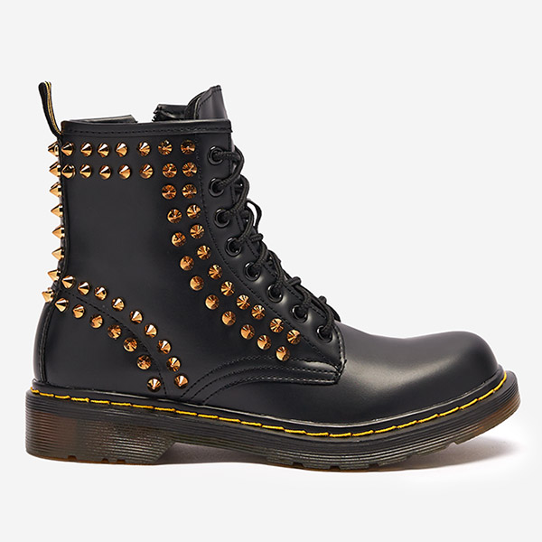 OUTLET Women's black baggers boots with studs Operias - Footwear