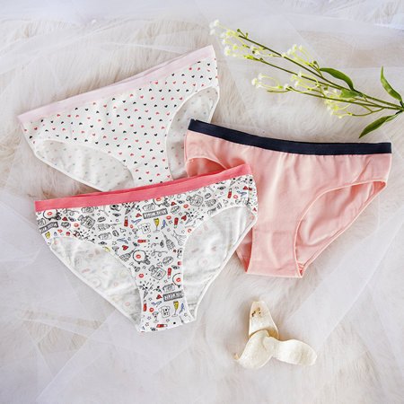 3 pack of colorful women's patterned briefs - Underwear