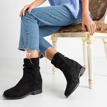 Black boots on an indoor wedge Britsum - Shoes