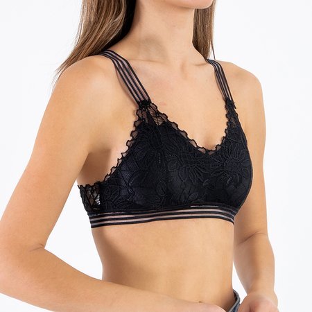 Black lace bralette bra - Underwear