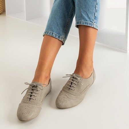 Gray women's Gresian openwork shoes - Footwear