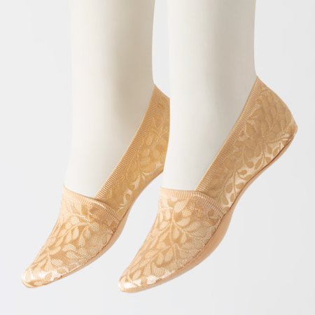 Ladies' beige lace socks - Socks