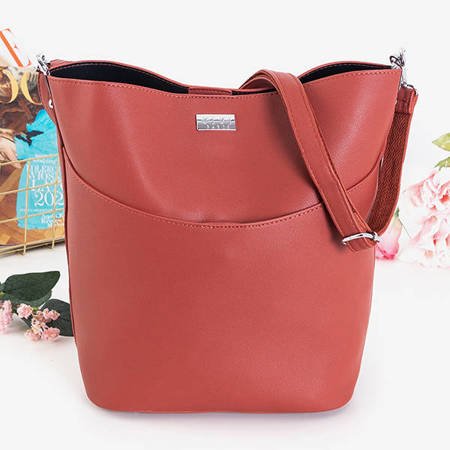 Medium maroon women's handbag - Accessories