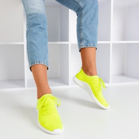 Neon yellow women's sports shoes Noven - Footwear