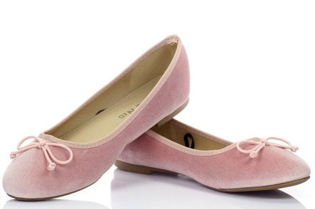 OUTLET Pink eco-suede Batari ballerinas - Footwear