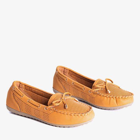 Orisa brown loafers with a bow - Shoes