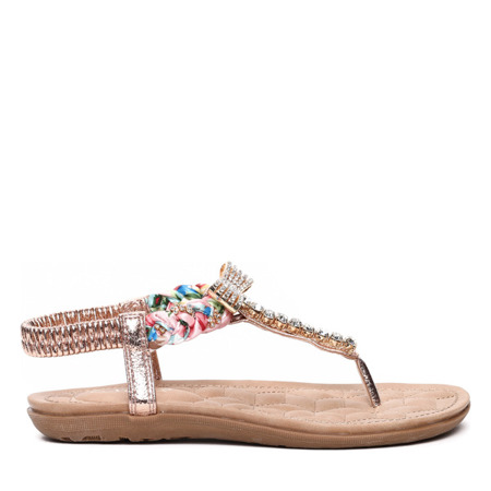 Pink flip-flop sandals- Footwear 1