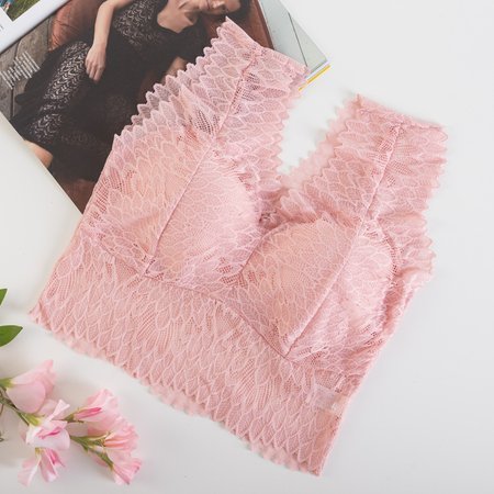 Pink lace bralette bra - Underwear