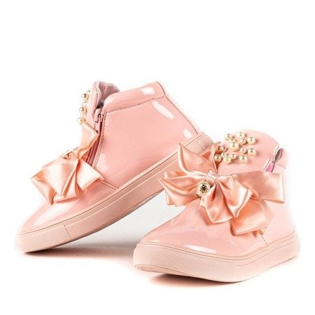 Pink lacquered girls' boots Sissy - Footwear