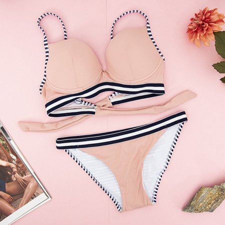 Pink striped swimsuit bottom - Underwear