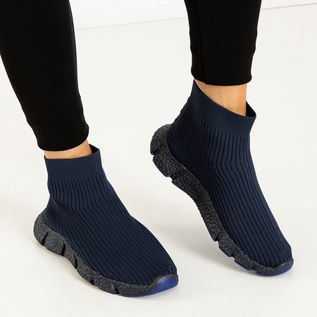 Pitly navy blue women's sports shoes - Footwear