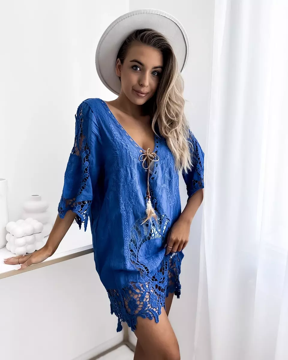Royalfashion Blue Women's Beach Dress Bedspread
