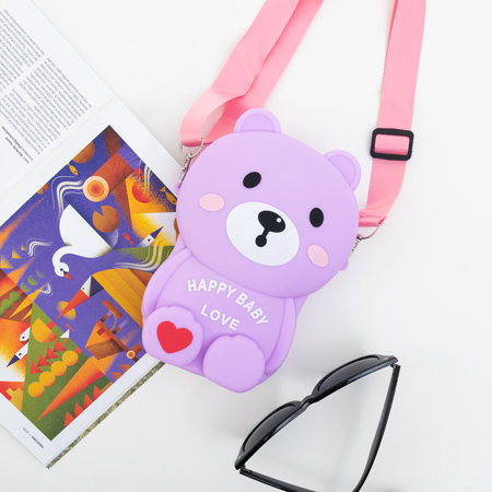Violet teddy bear handbag - Accessories