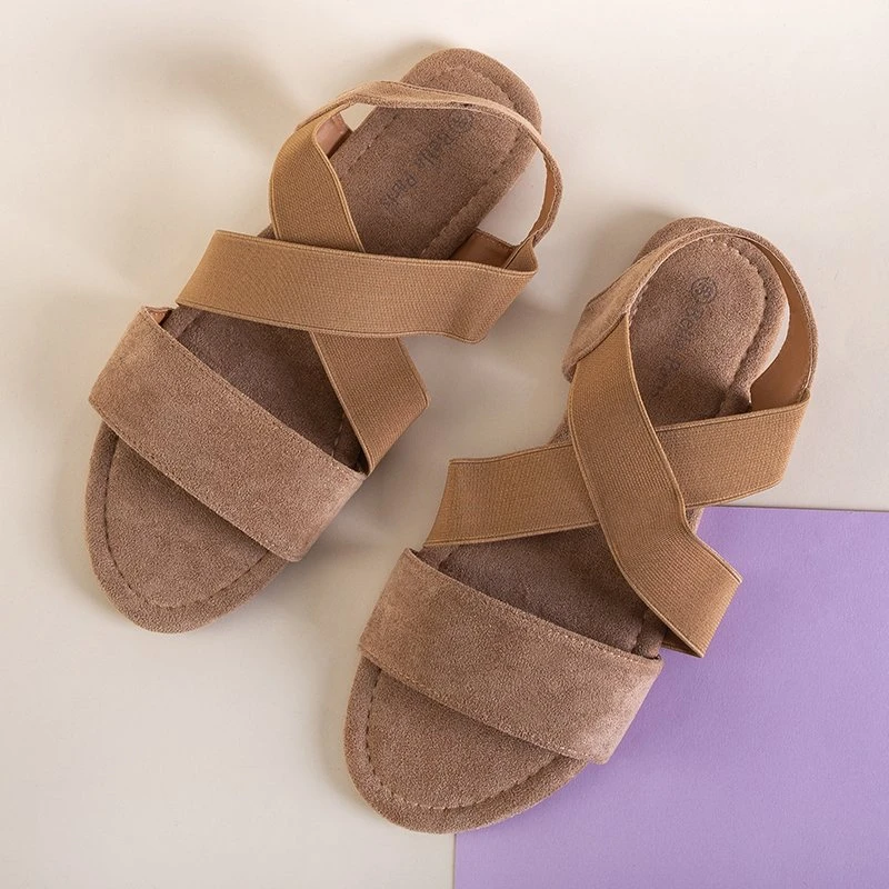 Women's brown eco-suede sandals Wiledan - Shoes
