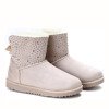 Beige, insulated snow boots Kati - Footwear