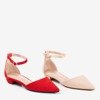 Beige women's ballerinas with flat heels Arinida - Shoes