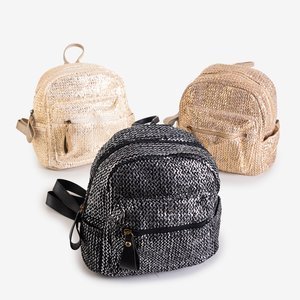 Black Small Women's Braided Backpack - Accessories