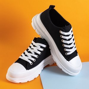 Black and white women's sports shoes Weneri - Footwear