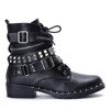 Black bags with studs and zippers Tessa - Footwear