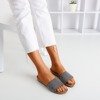 Black flip flops with Artesa zircons - Footwear 1