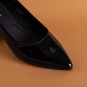 Black lacquered pumps with flat heels Marisoli - Footwear