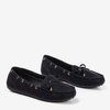 Black loafers with Orisa bow - Footwear