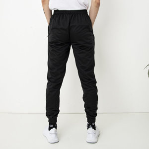 Black men's sweatpants with pockets - Clothing