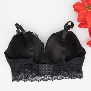 Black padded bra with lace - Underwear