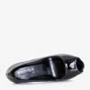 Black pumps on a stiletto heel with a cut Karmen - Footwear