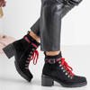 Black quilted women's boots Ariele - Shoes