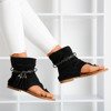 Black sandals with Semara shank - Footwear