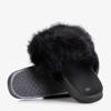 Black slippers with fur Maseqa - Shoes