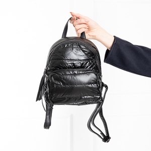 Black small women's backpack - Accessories