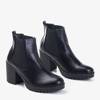 Black women's Vireek heeled ankle boots - Footwear