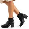 Black women's Vireek heeled ankle boots - Footwear