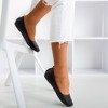 Black women's ballerina eco-leather Nastis - Footwear 1