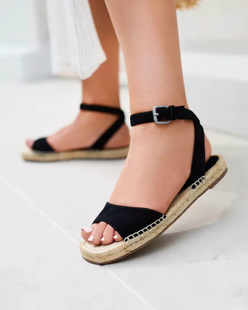 Black women's eco-suede Primavera sandals - Footwear