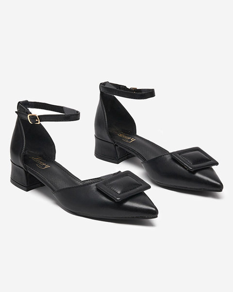 Black women's pumps with flat heels Beriji - Shoes