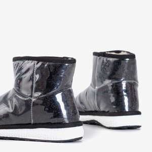 Black women's snow boots with Shon fur - Footwear