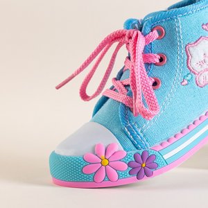 Blue children's sneakers with Winks decorations - Footwear