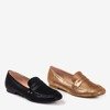 Brown shiny Challa loafers for women - Footwear 1