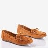 Brown women&#39;s loafers with a bow Marci - Footwear 1