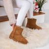 Cimona light brown women's insulated snow boots - shoes