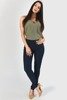 Dark blue stretch trousers - Clothing