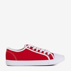 Dormea red lace-up sneakers - Footwear