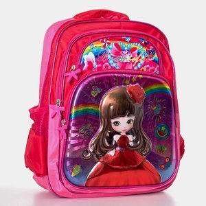 Girls 'red school backpack with a princess - Accessories