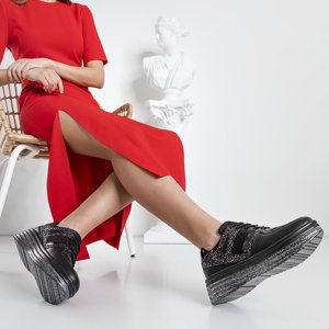 Gold Women's Poppaea Platform Sneakers - Footwear