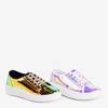 Gold sports holographic sneakers Vorden - Shoes