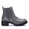 Gray boots with a thick heel Alina - Footwear