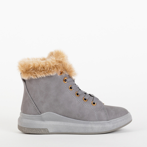 Gray children's snow boots Floriania - Footwear